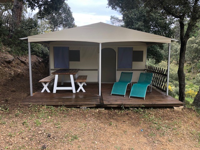 6 persoons Lodge met keuken en badkamer, Zuid-Frankrijk Cote d’Azur, met uizicht op de Middelandse Zee