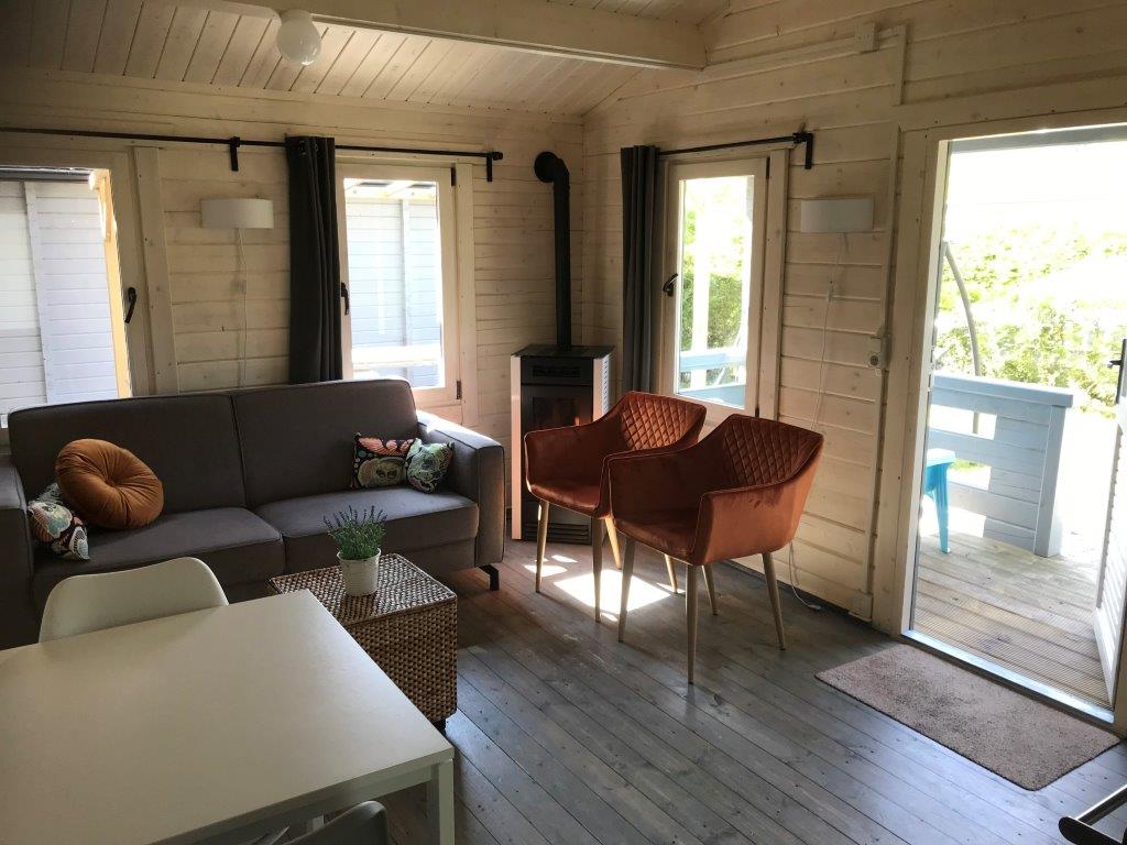 Sfeervolle houten bungalow, sfeervol, erg gezellig en comfortabel in het mooie Overijsselse Vechtdal op christelijke familie camping